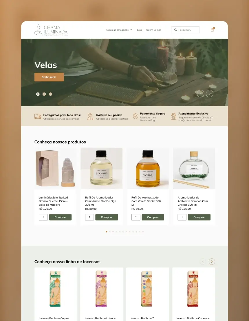 Jonas Verissimo - Criação de sites _ Chama Iluminada