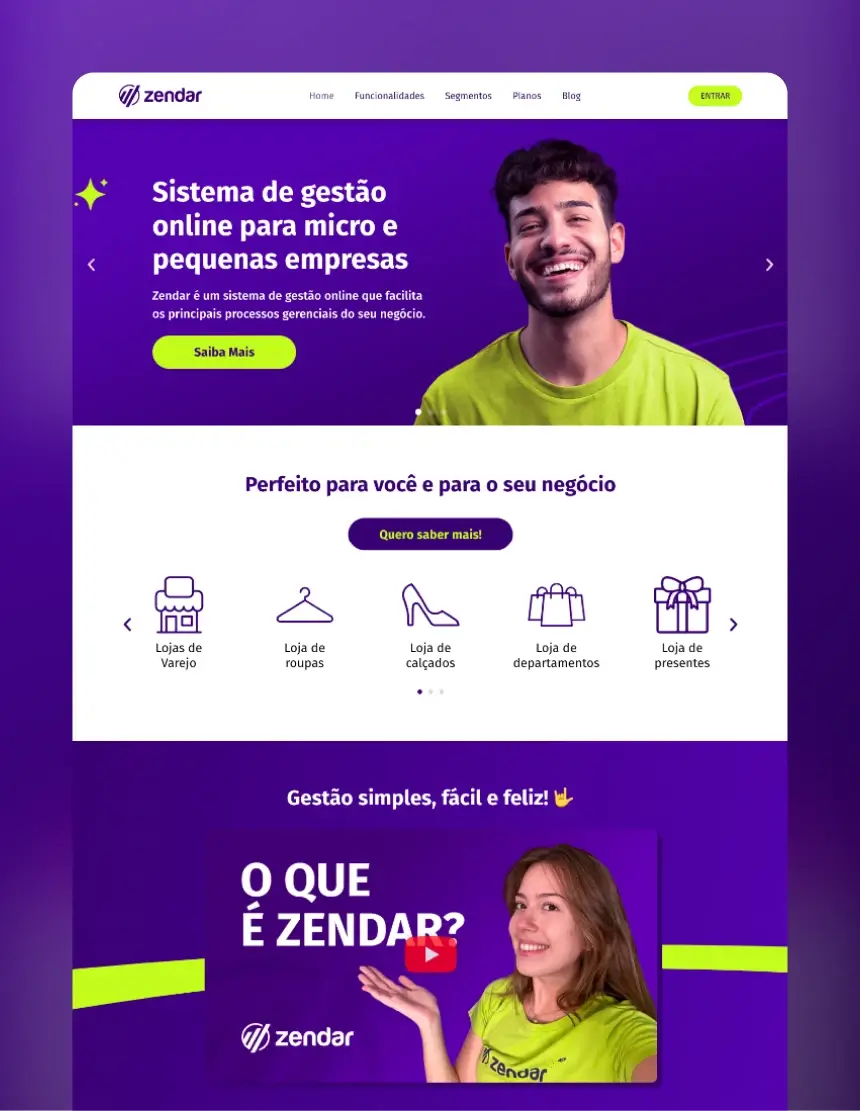 Jonas Verissimo - Criação de sites _ Zendar